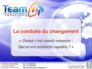la conduite du changement