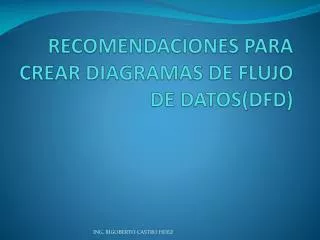 recomendaciones para crear diagramas de flujo de datos dfd