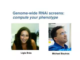 Genome-wide RNAi screens: compute your phenotype
