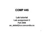 COMP 445 - slide 1