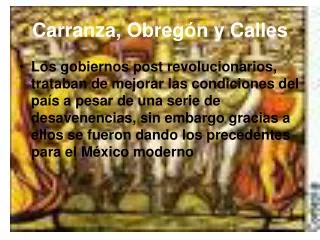 carranza obreg n y calles