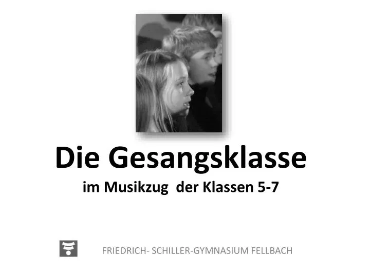 die gesangsklasse im musikzug der klassen 5 7