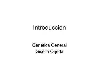 introducci n