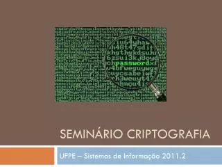 semin rio criptografia