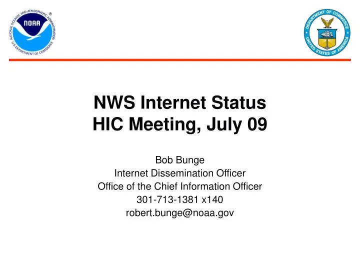 nws internet status hic meeting july 09