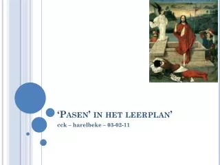 pasen in het leerplan