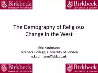 The Demography of Religious Change in the West
