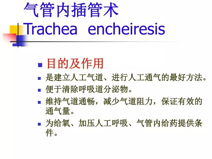 trachea encheiresis