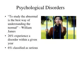 Psychological Disorders