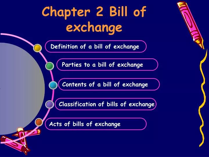 chapter 2 bill of exchange