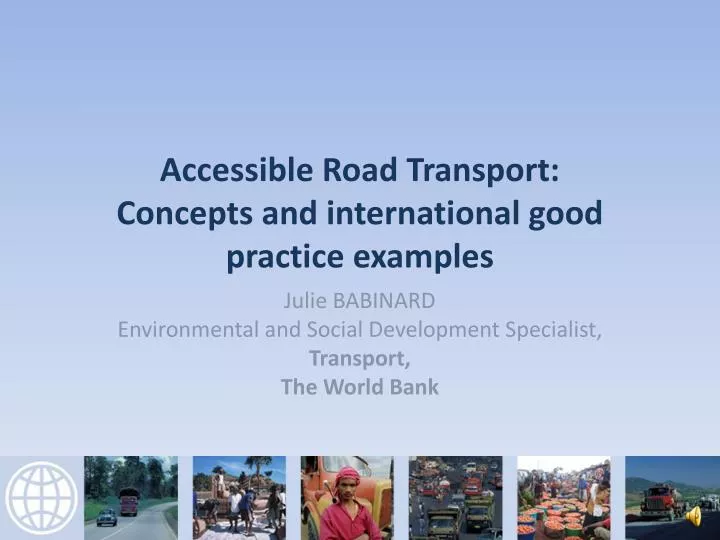 accessible road transport concepts and international good practice examples