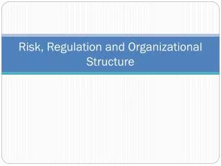 Risk, Regulation and Organizational Structure