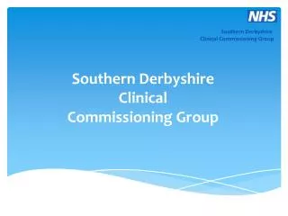 Southern Derbyshire Clinical Commissioning Group