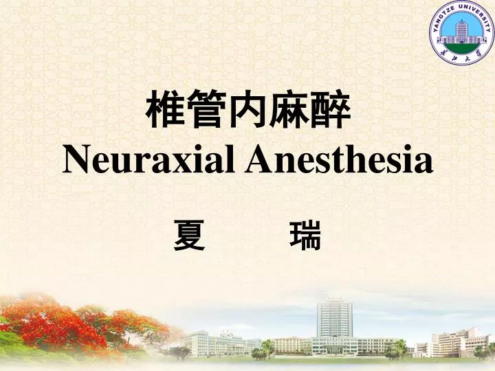 neuraxial anesthesia
