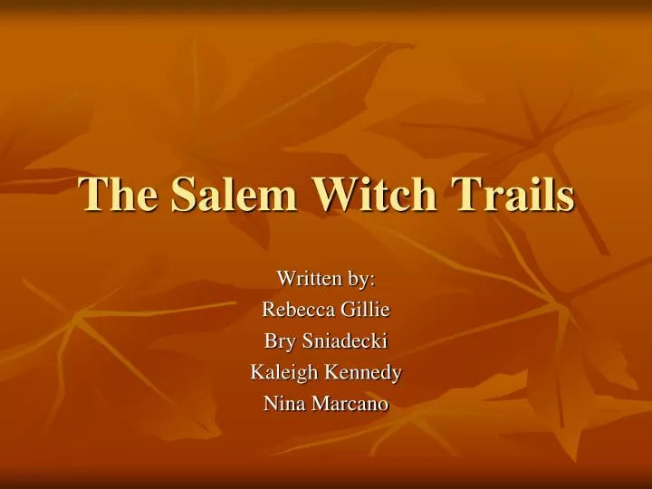 the salem witch trails