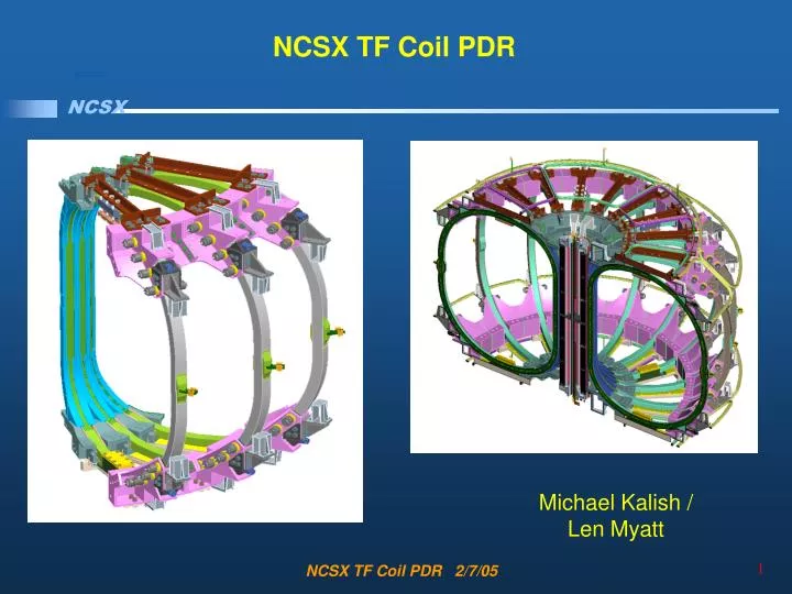 ncsx tf coil pdr