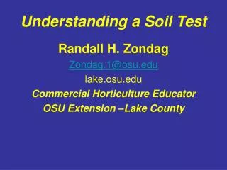 Understanding a Soil Test