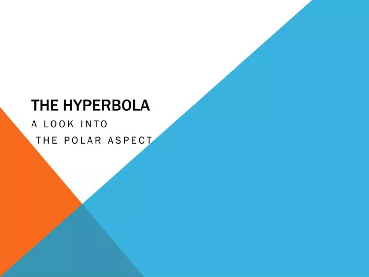 the hyperbola