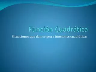 funci n cuadr tica