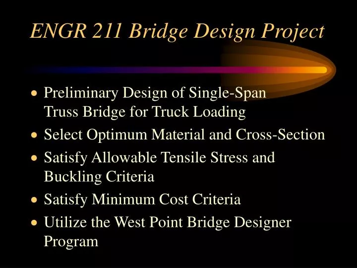 engr 211 bridge design project