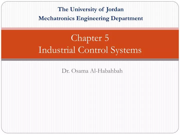 chapter 5 industrial control systems