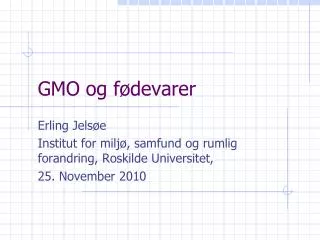 gmo og f devarer