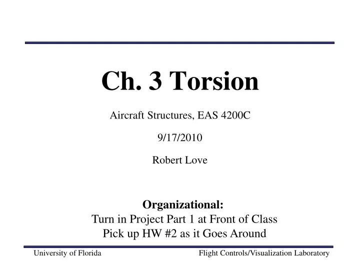 ch 3 torsion