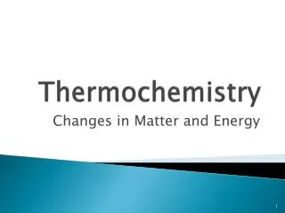 thermochemistry