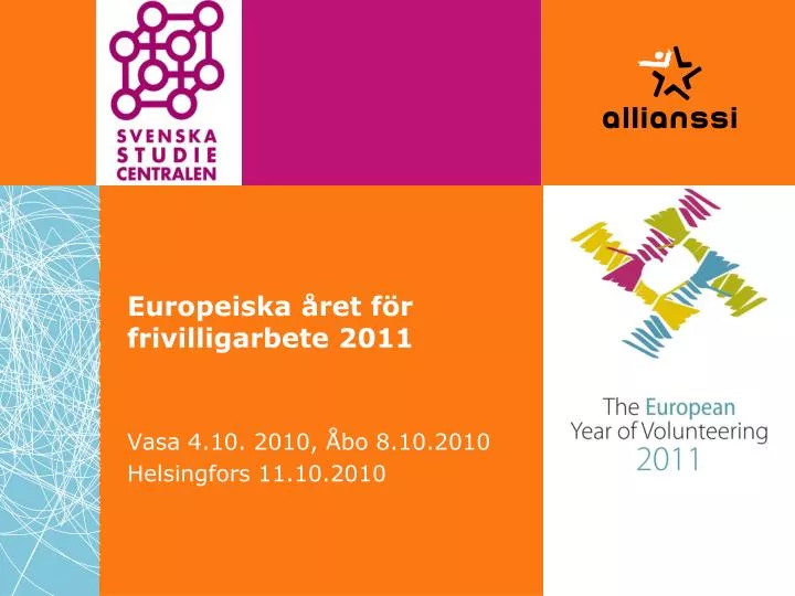 europeiska ret f r frivilligarbete 2011