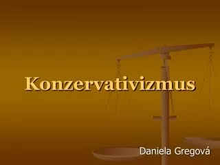 konzervativizmus