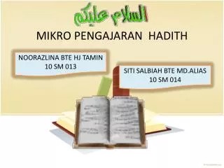 mikro pengajaran hadith