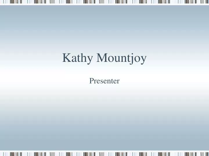 kathy mountjoy