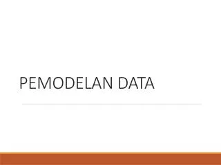 pemodelan data