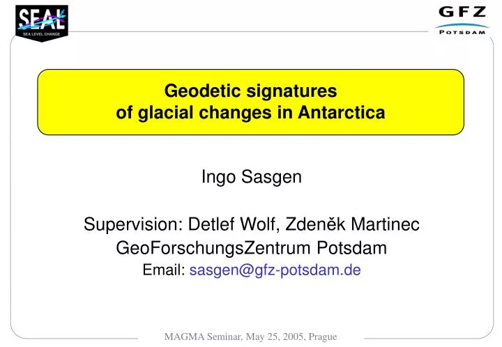 geodetic signatures of glacial changes in antarctica