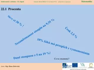 22 1 procenta