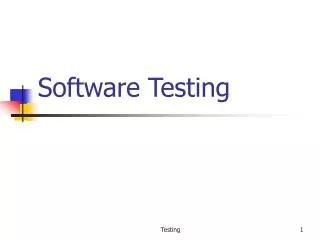 Software Testing