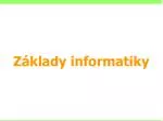 Základy informatiky - slide 1