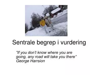 sentrale begrep i vurdering