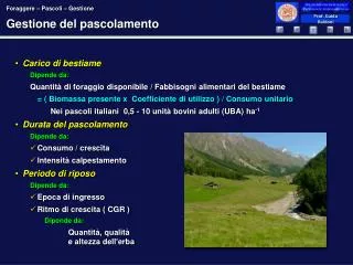 gestione del pascolamento