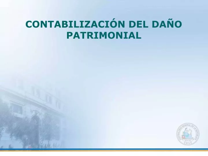 contabilizaci n del da o patrimonial