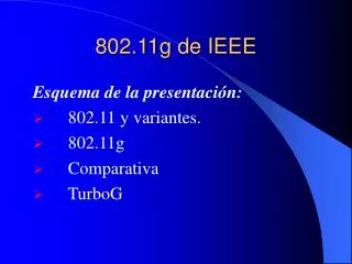 802 11g de ieee