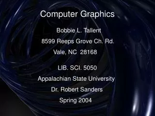 Computer Graphics