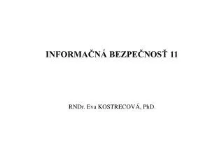 informa n bezpe nos 11