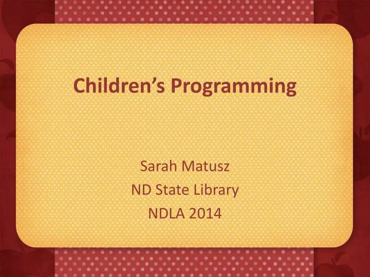 children s programming