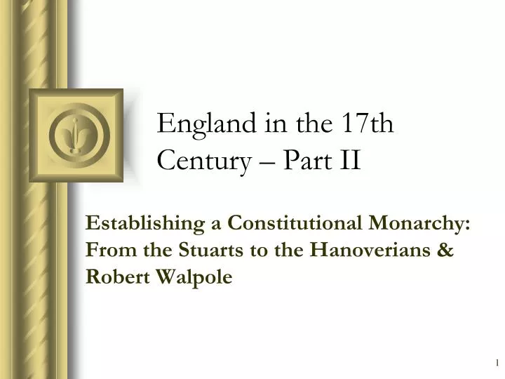 england in the 17th century part ii