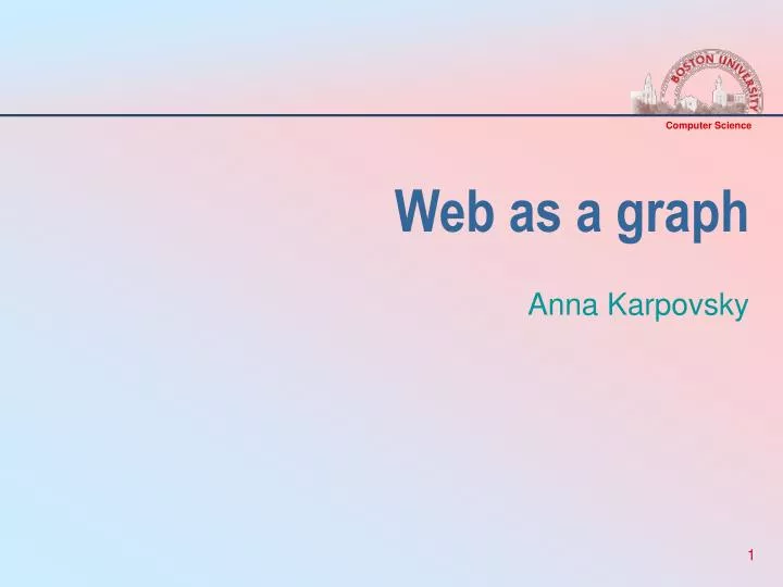 web as a graph
