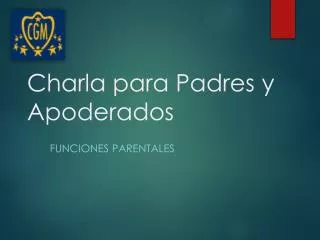 charla para padres y apoderados