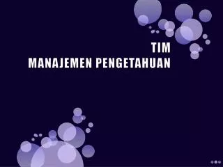 tim manajemen pengetahuan