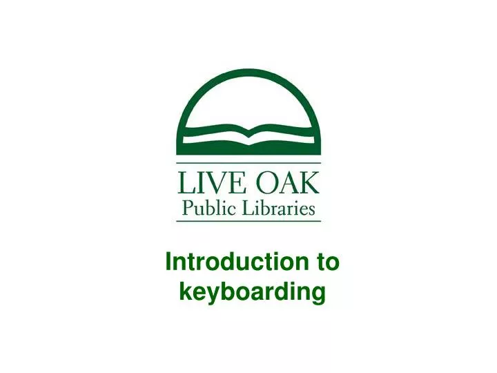 introduction to keyboarding