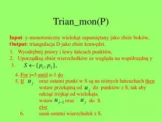 trian mon p